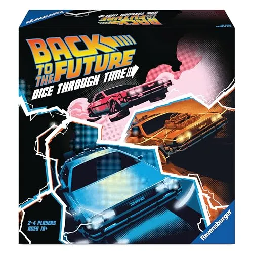 Ravensburger Back to The Future Immersive Family Strategy Board Games for Adults and Kids Age 10 Years Up - Dice Through Time