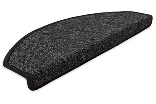 Kettelservice-Metzker Stufenmatten Imago Halbrund rutschfest Anthrazit - 15 Stück - Sichere Treppen mit unseren formstabilen, rutschfesten Halbrundmatten Imago. Erhältlich in 8 Farben, ideal für jeden Wohnbereich. Strapazierfähig und langlebig, für ein angenehmes Laufgefühl.