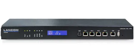 LANCOM SYSTEMS 7100+61071 Leistungsstarkes Central Site VPN Gateway für die Anbindung von bis zu 200 Standorten