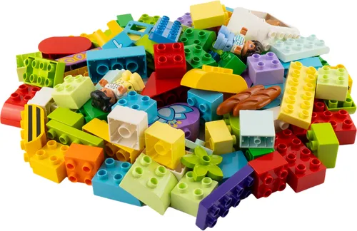 LEGO® DUPLO® Steine Sondersteine Bunt Gemischt NEU! - 100 bunte DUPLO Elemente in einzigartigen Mischungen für kreatives Bauen. Ideal für die Förderung von Fantasie und Problemlösefähigkeiten – das perfekte Geschenk für LEGO® Baumeister!