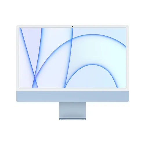 Apple iMac 24 Zoll blau, 2021 - M1, 8GB, 256GB SSD - All-in-One PC mit leistungsstarkem Apple M1 Chip für schnelle Performance und brillantes Retina Display.