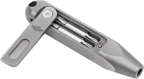 Otacle D1 EDC Multibit-Schraubendreher aus Titan - Hämmer: Leichter und langlebiger Schraubendreher aus Titan mit 8 verschiedenen Bits, ideal für den Alltag und unterwegs.