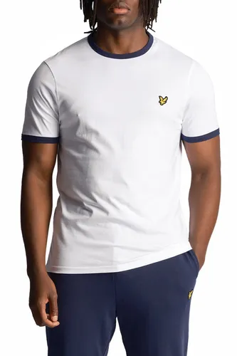Lyle & Scott Ringer T-Shirts für Herren – 100% Baumwolle - T-Shirts für Herren aus 100% Premium-Baumwolle für optimalen Tragekomfort. Das gestickte Adler-Logo steht für höchste Qualität und zeitlose Eleganz.
