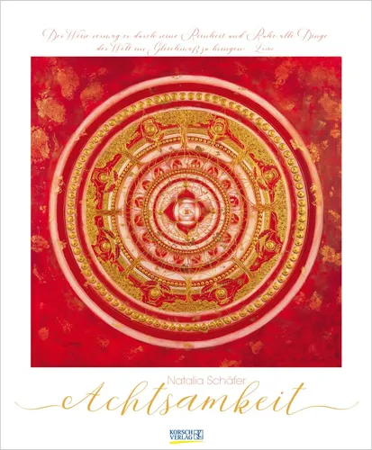 Achtsamkeit 2026: Kunstkalender von Natalia Schäfer - Hörbücher: Großer Wandkalender mit inspirierenden Ornamenten und Achtsamkeitszitaten, ideal für mehr Gelassenheit im Alltag (Format 45,5 x 55 cm).