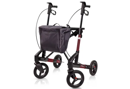 Topro Rollator Troja 5G Black Series - Faltbarer Premium Rollator, bietet höchsten Fahrkomfort und Sicherheit mit 7 Jahren Garantie, ideal für anspruchsvolle Nutzer.