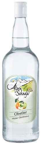  Alpenschnaps Obstler, Obstbrand, 1 Liter 17,95€/L