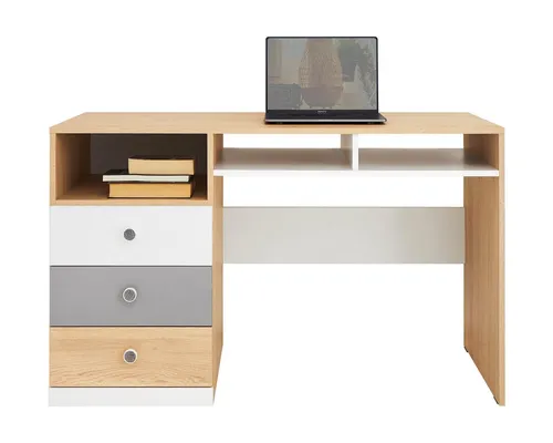 Deine Möbel 24 Kinderschreibtisch POKO 08 – Moderner Schreibtisch für das Jugendzimmer - Der POKO 08 Kinderschreibtisch vereint Funktionalität und modernes Design. Mit viel Stauraum und ergonomischen Griffen ist er ideal für kreative Lernumgebungen.