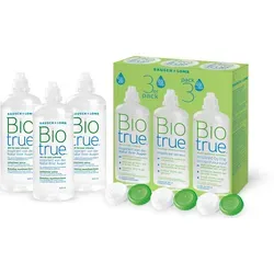 Biotrue All-in-one Lösung 3x 300ml von Bausch + Lomb - Zubehör für Kontaktlinsen, pflegt und reinigt Kontaktlinsen sanft und effektiv für optimalen Tragekomfort.