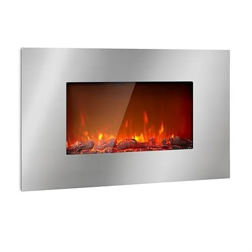 Klarstein Elektrokamin - 2000 W Elektroheizung mit LED Flammen, realistisches Kaminfeuer für gemütliche Atmosphäre ohne Asche und Rauch