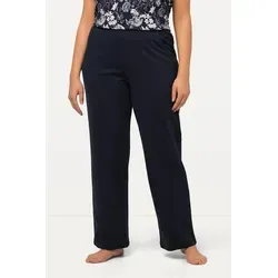 Ulla Popken Damen Jogginghose in großen Größen - Bequeme Wanderhose mit langen geraden Beinen und elastischem Hosenbund für optimalen Tragekomfort bei Outdoor-Aktivitäten.