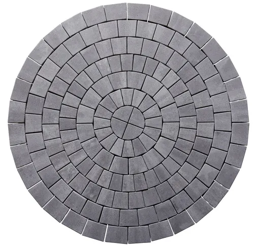 Kann Pflasterkreis Casalina 197 cm x 6 cm - Vulkananthrazit, ideal für kreative Gartenlösungen und einfache Verlegung