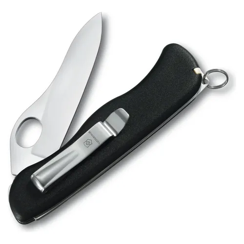 Victorinox Schweizer Taschenmesser Sentinel M Clip - Taschenmesser mit 5 Funktionen und Einhand-Feststellklinge, ideal für Outdoor-Abenteuer. Leicht und ergonomisch, hergestellt in der Schweiz für höchste Qualität.