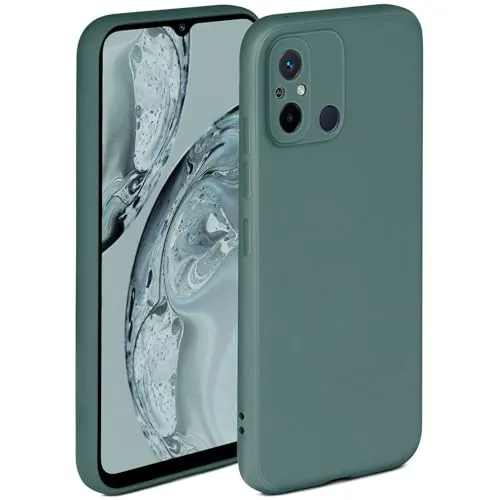 ONEFLOW Soft Case für Redmi 12C Hülle aus Silikon mit Kameraschutz, Silikonhülle mit erhöhtem Schutz fürs Display, Backcover Schutzhülle, weiche Handyhülle, Petrol