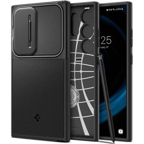 Spigen Handyhülle für Samsung Galaxy S24 Ultra - Robuste Schutzhülle - Taschen & Schutzhüllen: Hochwertige TPU-Hülle mit Kameraschutz, schockabsorbierend und kratzfest – perfekt für optimalen Schutz Ihres Geräts.