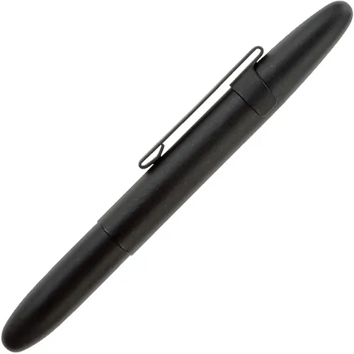 Fisher Matte Black Bullet Space Pen - Kugelschreiber in schwarz mit Clip 400BCL