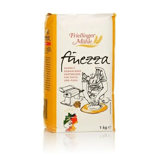 Finezza Weizenmehl doppelt gemahlen für Pizza und Pasta 1000g - Hochwertiges Hartweizenmehl von Finezza, ideal für die Zubereitung von Pizza und Pasta. Perfekte Konsistenz für Teige, die begeistern.