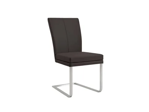 Niehoff Colorado Schwingstuhl mit Edelstahlgestell und Leder Napoli mocca - Der stilvolle Schwingstuhl Colorado von NIEHOFF SITZMÖBEL vereint elegantes Design mit hohem Komfort. Hochwertige Polsterung und ein robustes Edelstahlgestell machen ihn zur idealen Wahl für Ess- und Küchenbereiche.