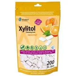 Miradent Xylitol Zahnpflegekaugummi Fresh Fruit Refill
