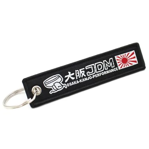 VmG-Store MADE IN Jet Tag Schlüsselanhänger 105x25mm Länderfahnen robustes festes Material umkettelt mit stilvollen Länder Fahnen S141-4 (Jdm)