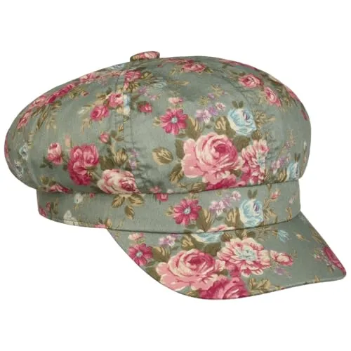 Lipodo Romantic Roses Ballonmütze für Damen – Geblümt und Mehrfarbig - Stilvolle Ballonmütze im Gatsbystil mit Rosenmuster. Aus 100% Baumwolle für angenehmen Tragekomfort und flexiblen Sitz. Ideal für Frühling und Sommer bei Stadtbummeln oder im Urlaub.