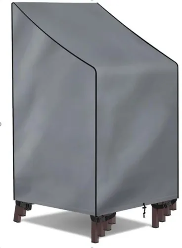 Schutzhülle für Stapelstühle 65x65x80/120cm anthrazit 61080