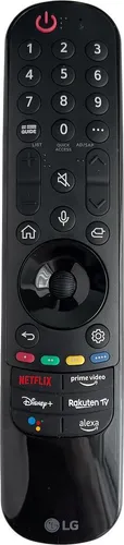 LG TV Fernbedienung AN-MR22GA für 32LQ63006LA & 50QNED819QA - Schwarz - Tastaturen, originale LG TV Fernbedienung, keine Installation nötig, automatisch vom TV erkannt – einfach Batterien einlegen und loslegen!