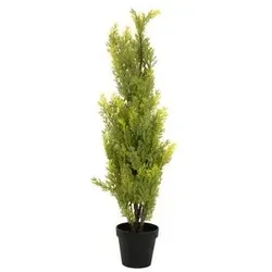 Europalms Zypresse, Leyland, 90cm - Kunstpflanze - Sonstige - Natürliche Optik, ideal für Innen- und Außenbereiche, pflegeleicht und sofort einsatzbereit im Dekotopf.