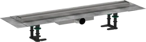 hansgrohe RainDrain Compact Duschrinne 70 cm - Edelstahl Duschablauf, ultraflach mit nur 12 mm Tiefe für eine elegante, befliesbare Installation im Duschbereich.