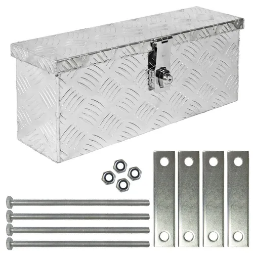 Trucky Anhänger-Deichselbox Truckbox Deichselkasten Aluminium D015 inkl. Montagesatz Deichselbox