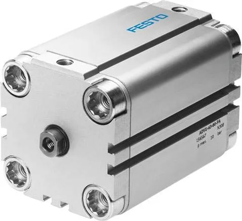 ADVU-63-80-P-A (156567) Kompaktzylinder Hub:80mm Kolben-Durchmesser:63 mm Einbaulage:beliebig
