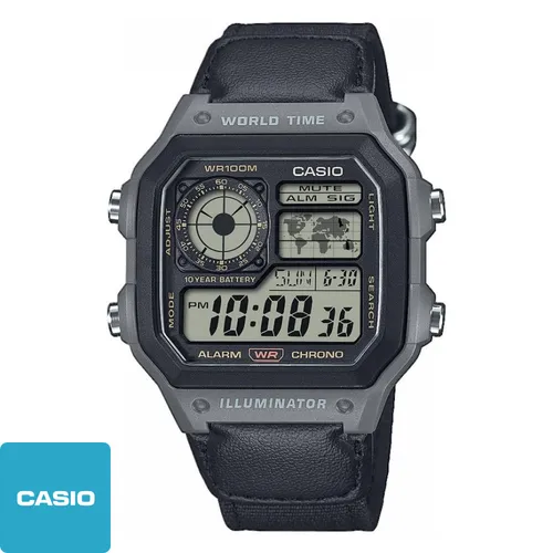 CASIO Collection AE-1200WHUB-8AVEF - Herren Armbanduhr - Armbanduhren für Herren mit digitaler Anzeige, illuminator und 10 Jahren Batterielaufzeit – ideal für Sport und Alltag.