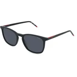 Hugo HG 1399/S Herren-Sonnenbrille - Elegante Acetat-Gestell in Schwarz - Stilvolle Herren-Sonnenbrille von Hugo Boss in Schwarz. Eckig und mit Vollrand-Design, ideal für verschiedene Gesichtsformen. Hoher Tragekomfort und zuverlässiger UV-Schutz für sonnige Tage.
