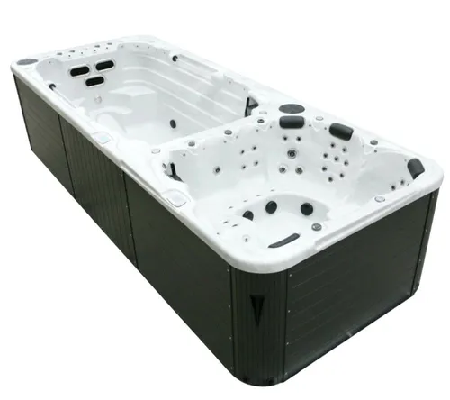 DEKO VERTRIEB BAYERN Whirlpool XXXL Luxus Swim Spa 580x230 Whirlpool+Gegenstromanlage Outdoor