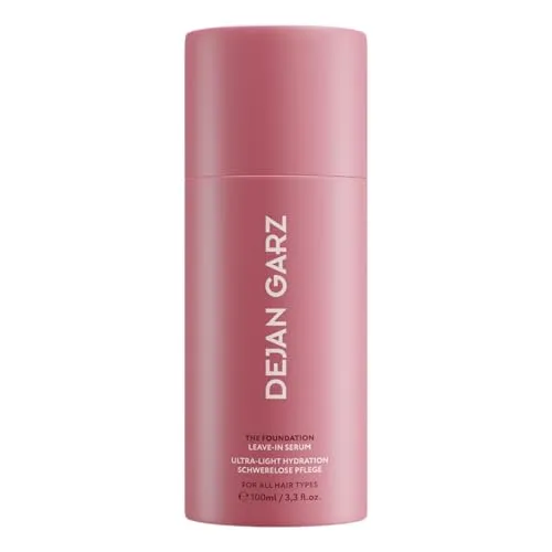Dejan Garz Leave-In Serum für natürlichen Glanz – Anti-Frizz & Feuchtigkeitspflege für feines, trockenes & lockiges Haar (100 ml) - Das leichte Leave-In Serum verleiht deinem Haar strahlenden Glanz und bekämpft Frizz. Ideal für feines und lockiges Haar, sorgt es für geschmeidige Pflege und einfache Handhabung ohne Ausspülen.