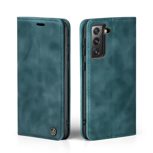 Handy Hülle für Samsung Galaxy S21 FE Handyhülle Klapp Magnet Cover Case Petrol