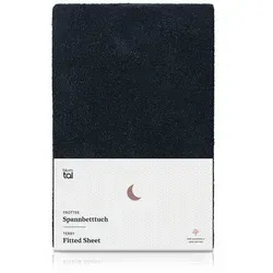 Blumtal® Frottee Spannbettlaken 160x200 cm - Weich und wärmend in Dark Ocean Blue - Hochwertiges Frottee Spannbettlaken 160x200 cm mit optimaler Passform. Der weiche Stoff sorgt für ein angenehmes Schlafklima und ist bis 60°C waschbar. Ideal für die kalte Jahreszeit!