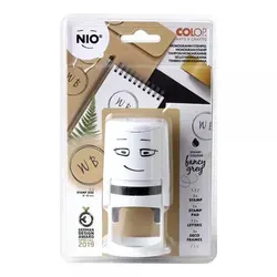 NIO Monogramm Stempelset Papeterie - Sonstige Büroutensilien mit 55 austauschbaren Stempelplatten und Stempelkissen für kreative Projekte. Ideal für Bücher, Geschenke und Einladungen – unbegrenzte Gestaltungsmöglichkeiten!