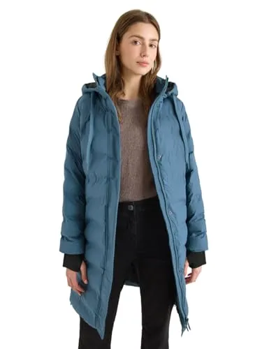 CECIL Funktionsmantel moonstone blue XXL - Damen Funktionsjacke mit verklebten Nähten, 2-Wege-Reißverschluss und Daumenlöchern für optimalen Tragekomfort, ideal für aktive Tage im Freien.