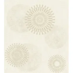 Rasch Tapeten Vliestapete Weiß Goldene Grafiken 10,05 m x 0,53 m - Grafische Vliestapete in Weiß und Gold, ansatzfrei und leicht anzubringen. Ideal für eine stilvolle Wandgestaltung ohne Rückstände beim Entfernen.