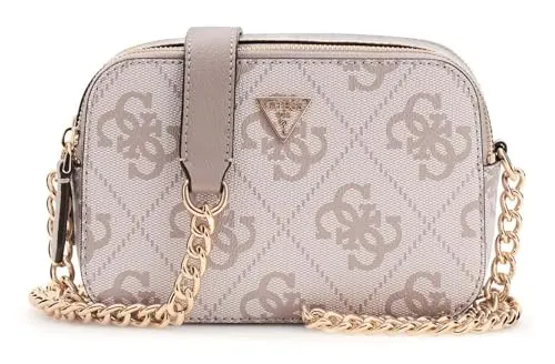 Guess Noelle ll Crossbody Umhängetasche – Dark Taupe - Die Guess Noelle ll Crossbody in Dark Taupe vereint elegante Optik und praktische Funktionalität. Robuster Reißverschluss und geräumiges Hauptfach bieten sicheren Platz für Ihre Essentials. Ideal für jeden Anlass.