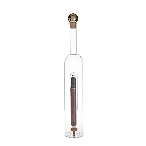 CRISTALICA Geschenkflasche Glas Hohlraum Zigarre Raucher 500ml leer zum selbst befüllen