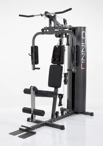 Finnlo by Hammer Kraftstation Autark 600 - Multifunktionale Fitnessstation mit 16 Gewichtsblöcken - Fitness-Station mit max. Trainingsgewicht von 80 kg, ideal für ein vielseitiges Workout zu Hause. Enthält Butterflystange, Latzug und Ruderfunktion für effektives Ganzkörpertraining.