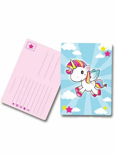 Einhorn Unicorn Einladung Karten invitation cards Party Geburtstag Birthday 8Stk