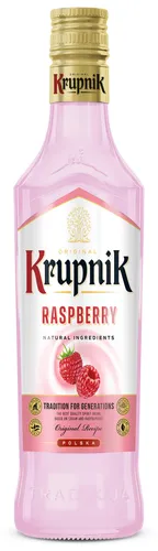 Krupnik MALINA Himbeerlikör 16% vol. 500 ml - Fruchtiger Himbeerlikör mit 16% vol., ideal für Cocktails oder als Digestif, perfekt für Genießer.