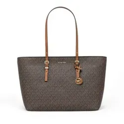 Michael Kors Quinn Large Shopper dunkelbraun 30T5GQNT9B-252 - Handtaschen aus hochwertigem Lederimitat, stilvolles Design mit großzügigem Stauraum für alle Essentials.