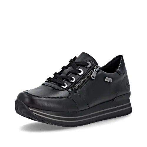 Remonte Damen Low-Top Sneaker D0700, Wasserabweisend und Komfortweite für besten Tragekomfort - Laufschuhe mit remonteTEX, ideal für Freizeit und Sport. Dank der Komfortweite bieten sie normal bis breiteren Füßen mehr Freiraum und Atmungsaktivität.