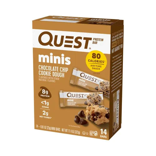 Quest Nutrition Quest Mini Bars (14x23g) Chocolate Chip Cookie (80,71 EUR/kg)