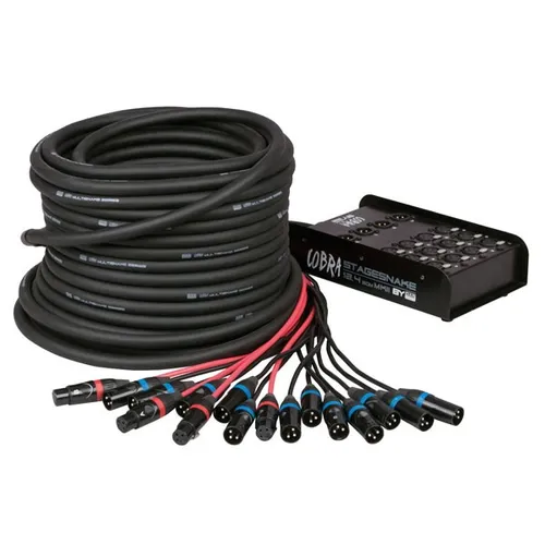 DAP - CobraX 12/4 StageSnake 30m - Kabel, Leitungen & Stecker - Hochwertiger StageSnake für professionelle Audioanwendungen, ideal für Live-Events und Studioaufnahmen.