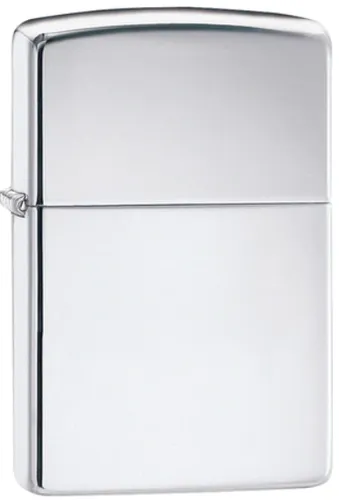 Zippo High Polish Chrome Feuerzeug - Klassisches, winddichtes Feuerzeug aus poliertem Chrom, ideal für Sammler und den täglichen Gebrauch.