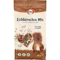 Elles Eichhörnchenfutter Mix 600 g - Leckeres Ergänzungsfutter für Eichhörnchen mit einer Vielzahl an Nüssen und Haferkernen. Ideal für die Fütterung das ganze Jahr über und perfekt für die Beobachtung der kleinen Gartenfreunde.